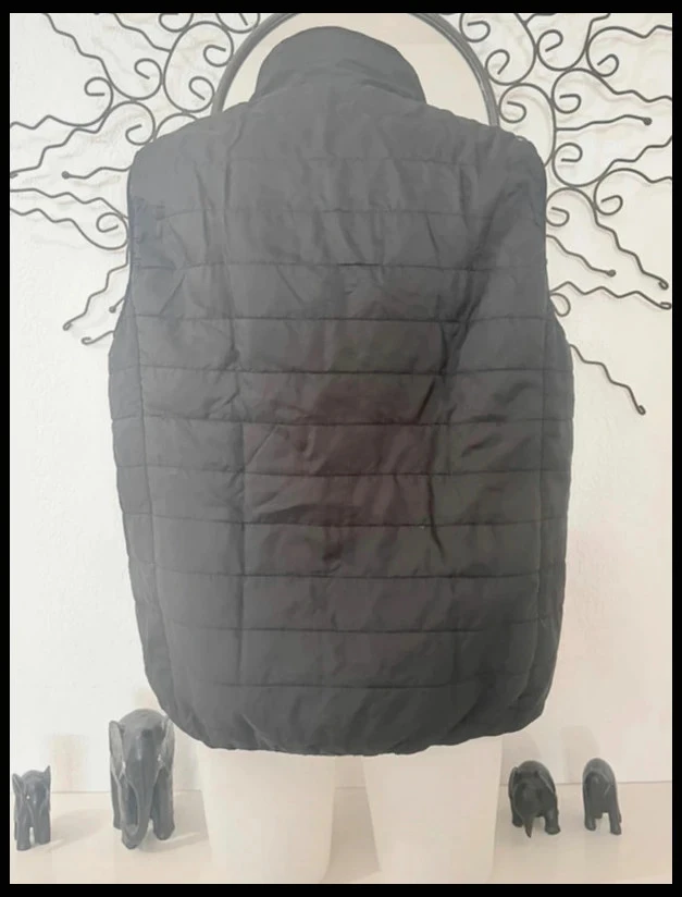 Chaleco sin mangas negro acolchado NPO Casual bodywarmer con cremallera hombre L – photo 3